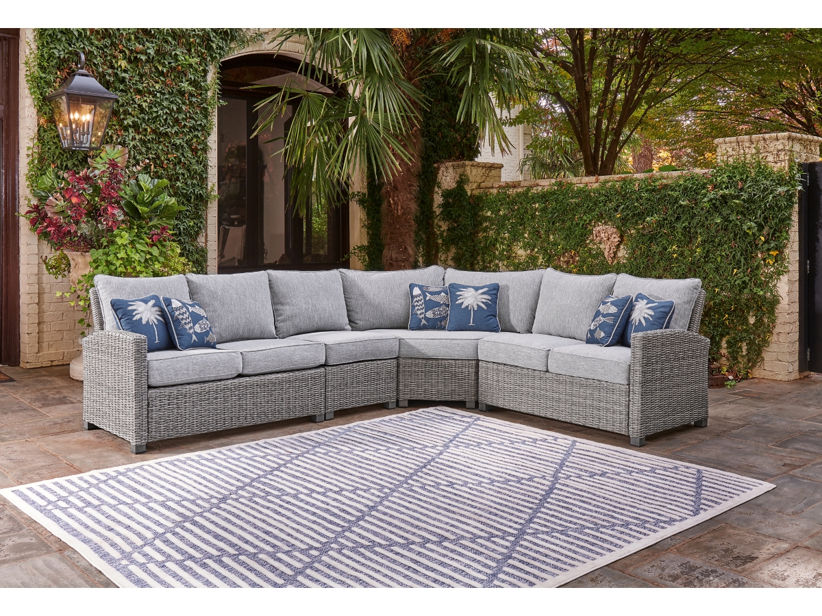 Naples Beach 4 Piece Outdoor Modular Seating Naples Beach 4 Piece Outdoor Modular Seating