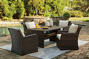 Easy Isle Outdoor Dining Table and 4 Chairs, , rollover
