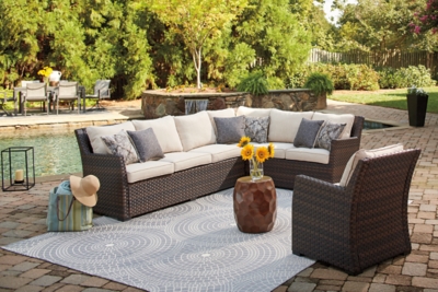 Easy Isle 3-Piece Outdoor Sectional with Chair, , rollover