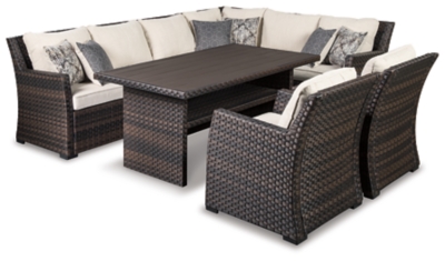 Easy Isle 3-Piece Outdoor Sectional with 2 Chairs and Coffee Table, , large