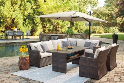 Devra Bay 2-Piece 11' Octagonal Tilt Umbrella Set