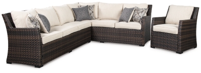 Easy Isle 3-Piece Outdoor Sectional with Chair, , large