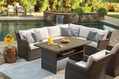 Easy Isle Nuvella Outdoor 3 Piece Sectional Set Ashley