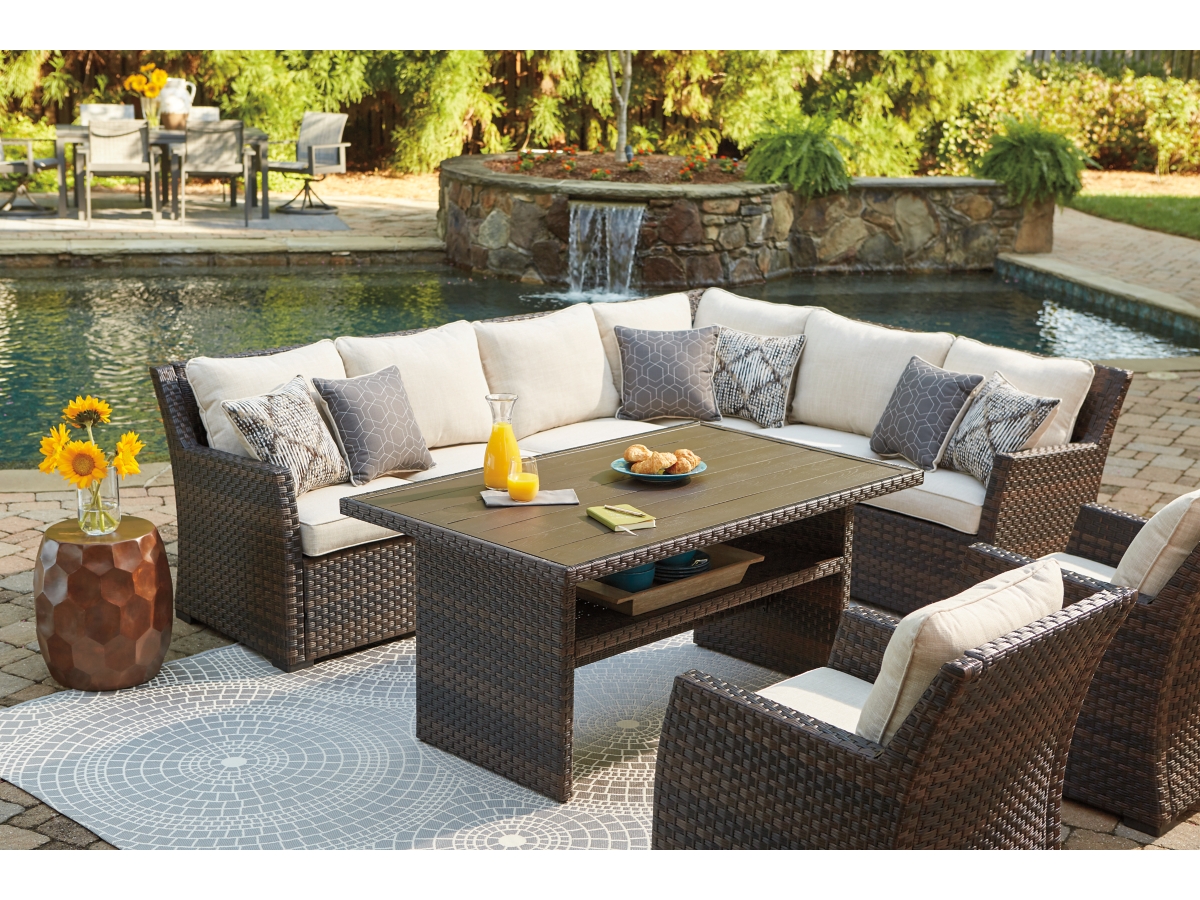 Easy isle outdoor sectional store by ashley furniture