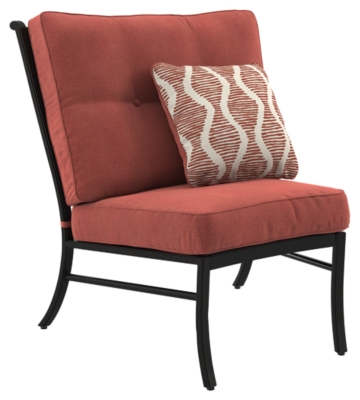 Burnella Armless Chair with Cushion
