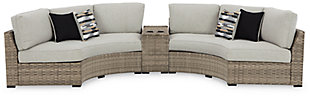Calworth 3-Piece Outdoor Sectional, , large