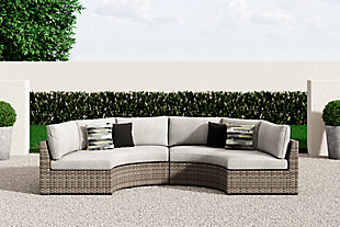 Calworth 2-Piece Outdoor Sectional, , rollover