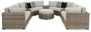 Calworth 9-Piece Outdoor Sectional, , large