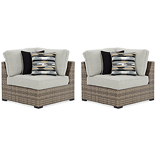 Calworth Outdoor Corner with Cushion (Set of 2), , large