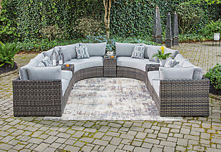 Harbor Court 9-Piece Outdoor Sectional, , rollover