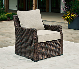 Brook Ranch Outdoor Lounge Chair with Cushion, , rollover