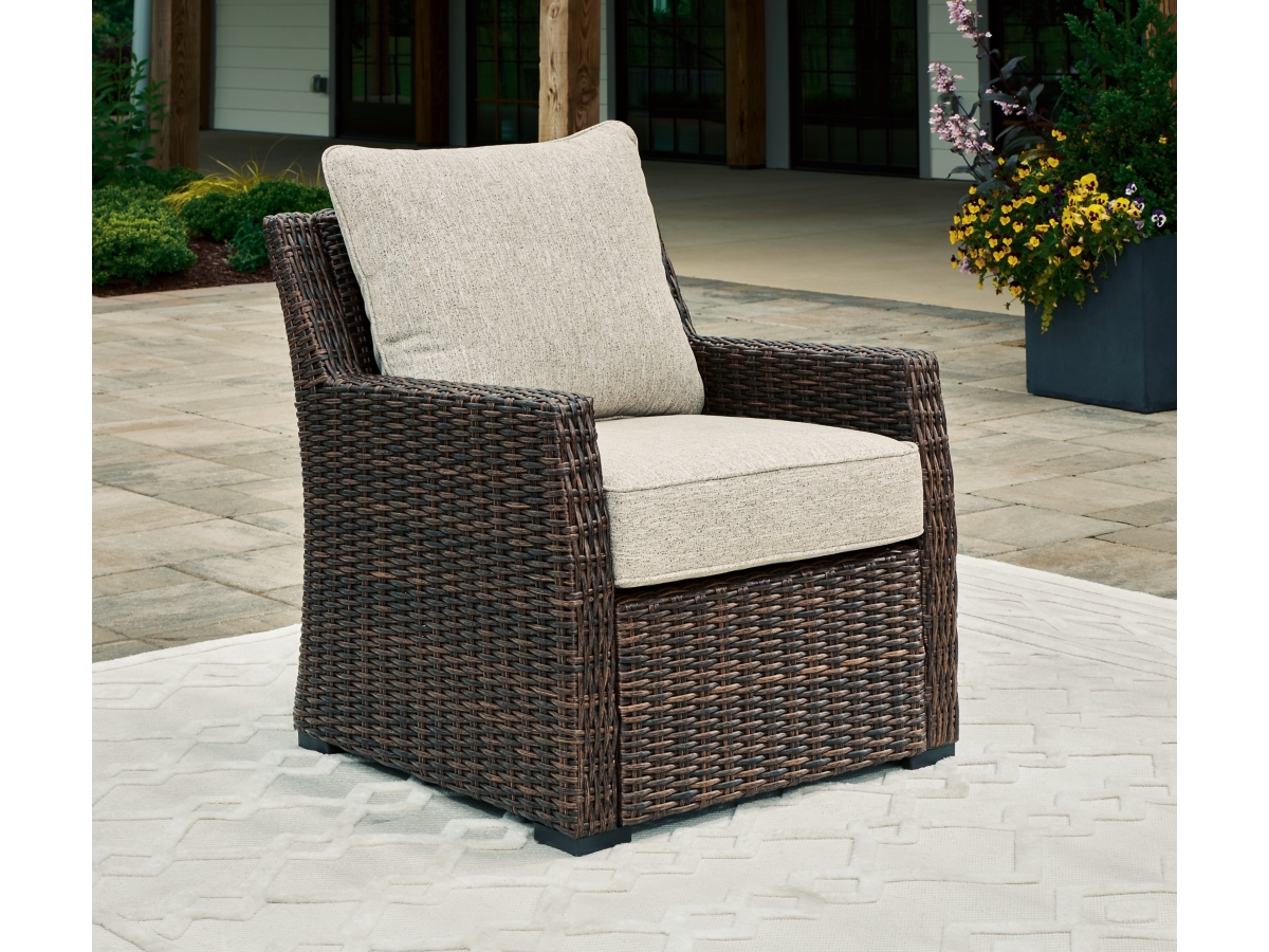 Brook Ranch Outdoor Lounge Chair with Cushion | Ashley