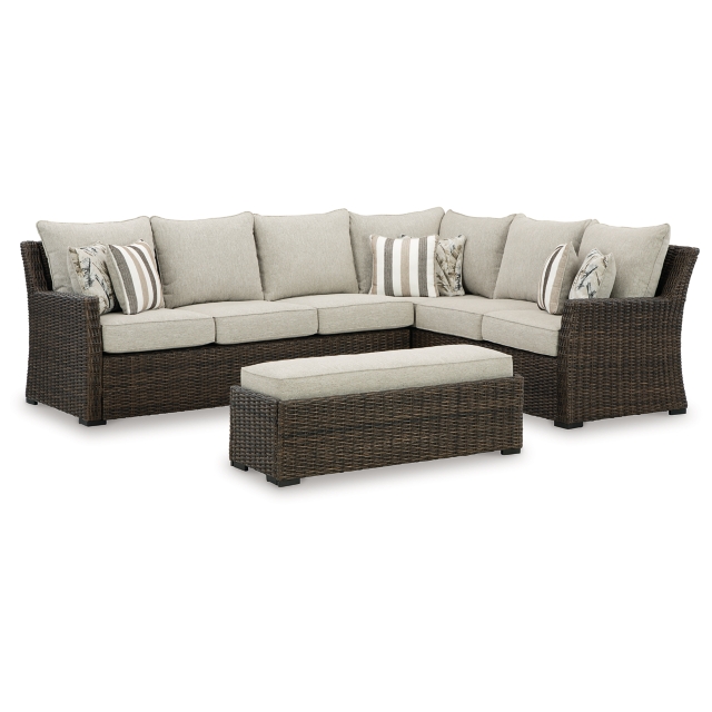 Brook Ranch 3-Piece Outdoor Sectional Set