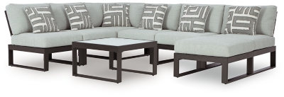 Beachloft 8-Piece Sectional with Ottoman and Coffee Table, , large