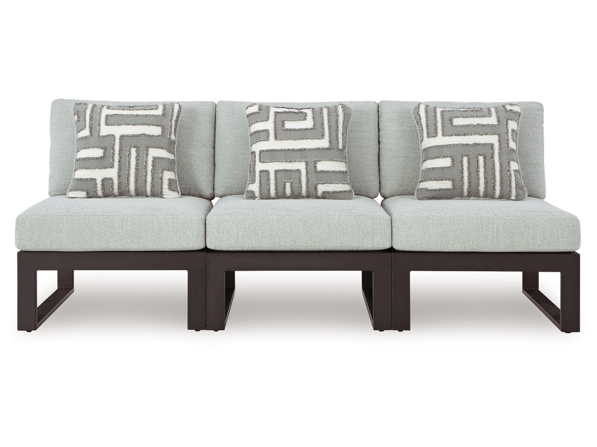 Beachloft 2 Piece Outdoor Modular Seating - Gray/Black Beachloft 2 Piece Outdoor Modular Seating - Gray/Black