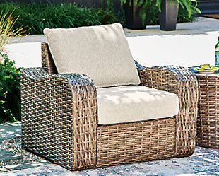 Sandy Bloom Lounge Chair with Cushion, , rollover