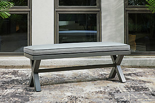 Elite Park Outdoor Bench with Cushion, , rollover