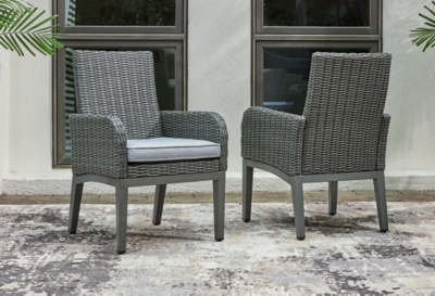 P518-601A Elite Park Outdoor Arm Chair (Set of 2), Gray sku P518-601A