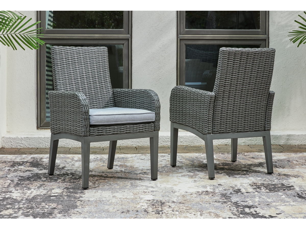 Elite Park Outdoor Arm Chair with Cushion (set of 2) - Gray Elite Park Outdoor Arm Chair with Cushion (set of 2) - Gray