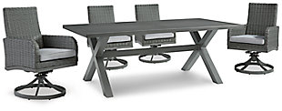 Elite Park Outdoor Dining Table and 4 Chairs, , large