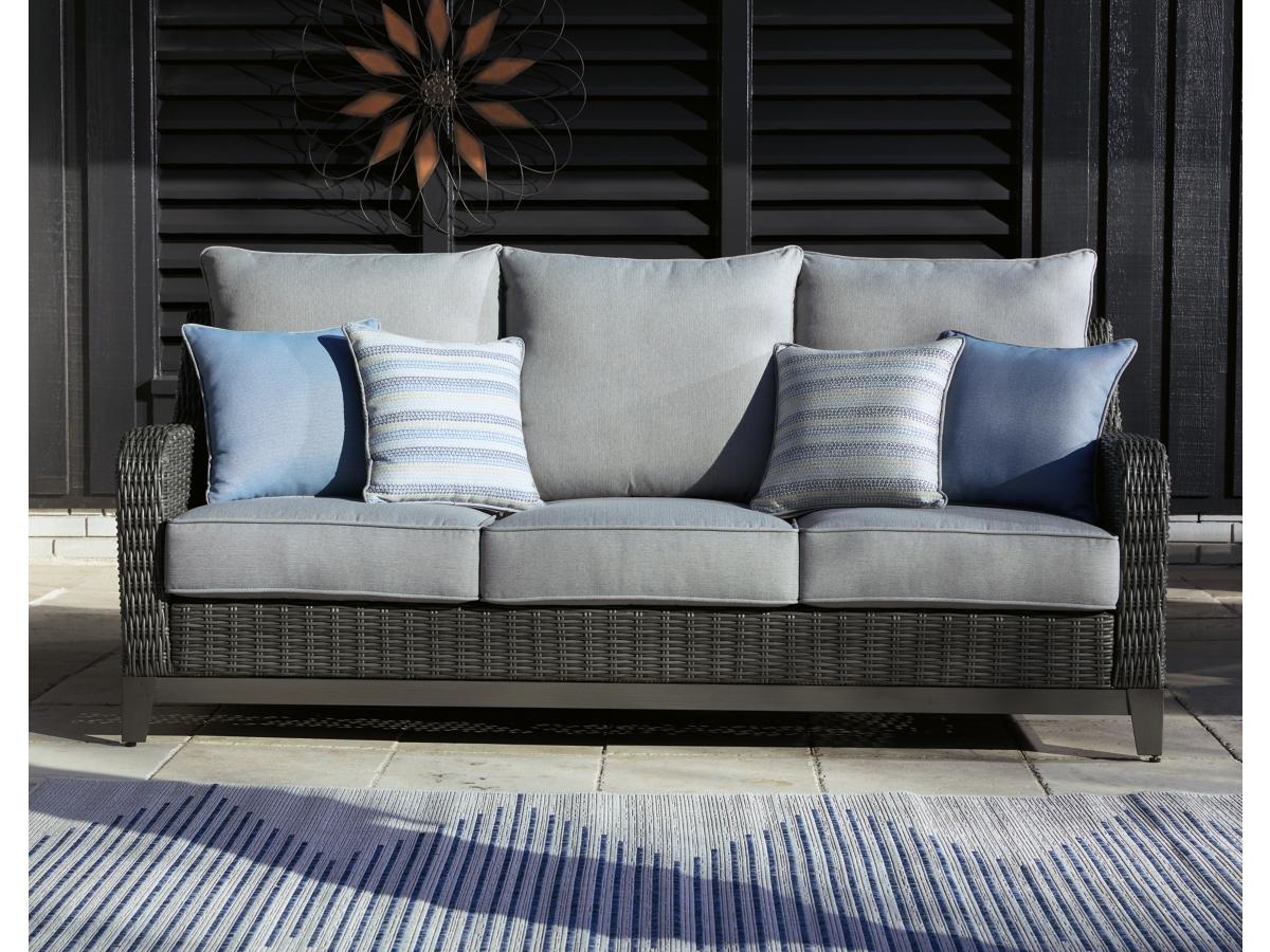 Elite Park Outdoor Sofa with Cushion - Gray