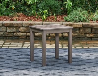 Hillside Barn Outdoor End Table, Brown