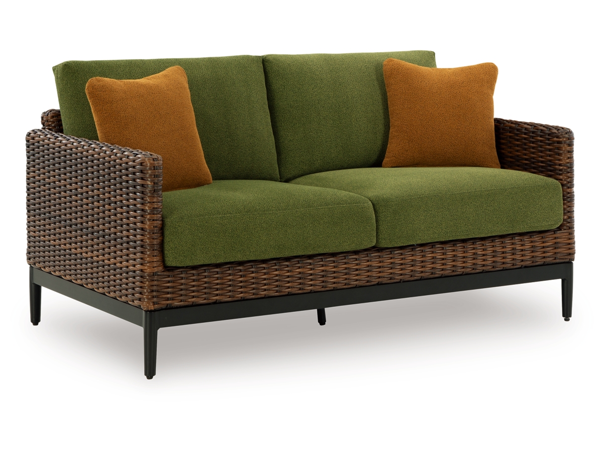 Horizon Hall Outdoor Loveseat with Cushion | Ashley