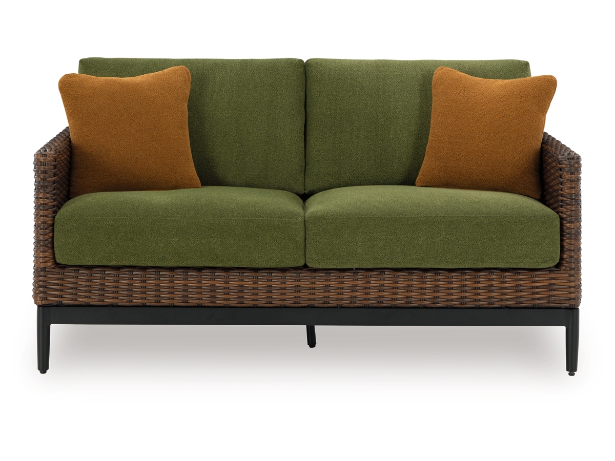 Horizon Hall Outdoor Loveseat with Cushion | Ashley