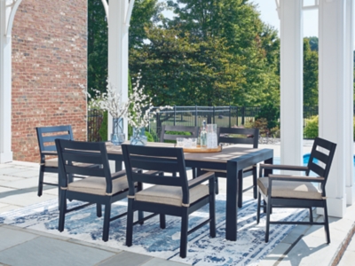 Mabry Shores Outdoor Dining Table and 6 Chairs, , rollover