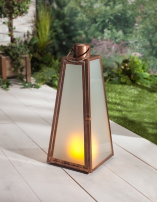 Outdoor 20.88" Brushed Copper Lantern, , rollover