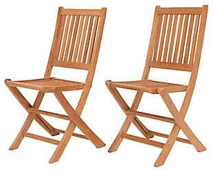 Teak Folding Amazonia 2pc Outdoor Patio Folding Teak Chairs (Set of 2), , large