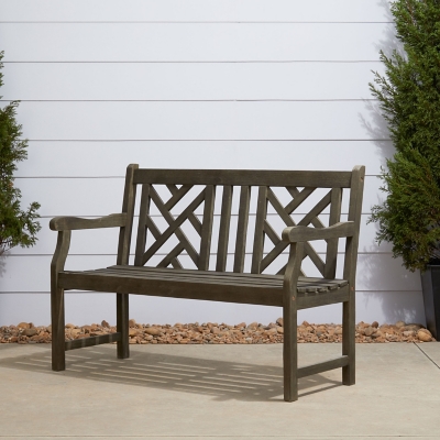 P600000450 Renaissance 4-Foot Outdoor Garden Bench, Gray sku P600000450