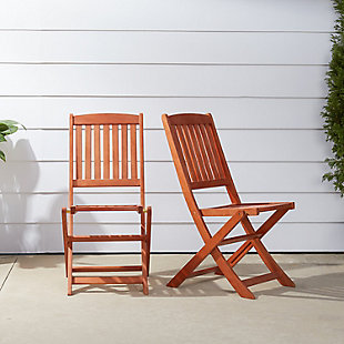 Vifah Malibu Outdoor Folding Bistro Chair (Set of 2), , rollover