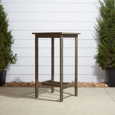 Renaissance Outdoor Bar Table, Gray