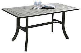 Vifah Renaissance Outdoor Hand-scraped Wood Table with Curvy Legs, , large