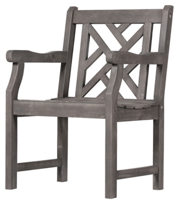 Wooden armchair garden hot sale