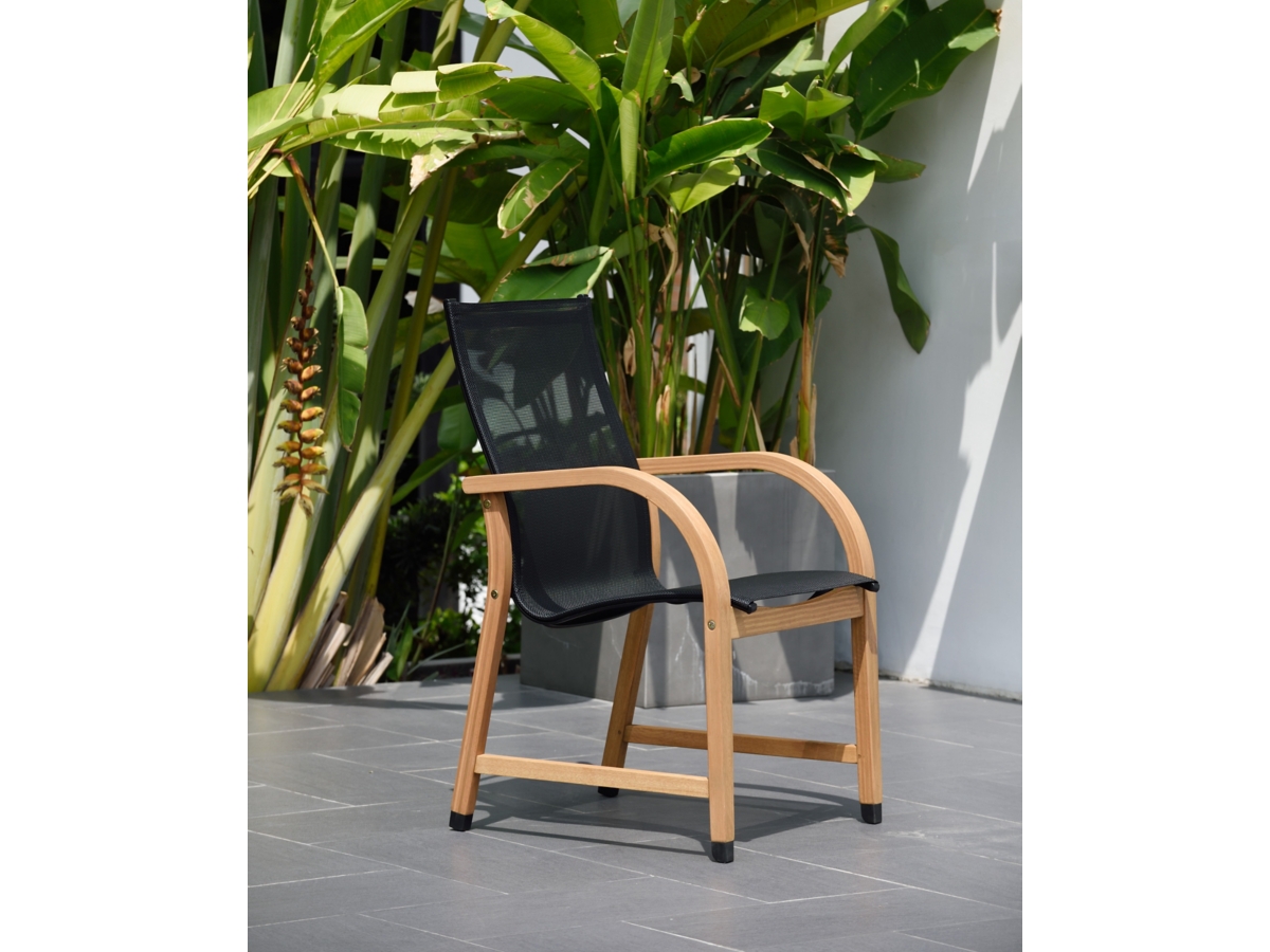 Amazonia Outdoor Sling Armchairs Set of 4 Ashley