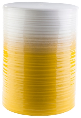 Waverly Waverly 12.8 X 12.8 X 18.1 Stool, Yellow/White, large