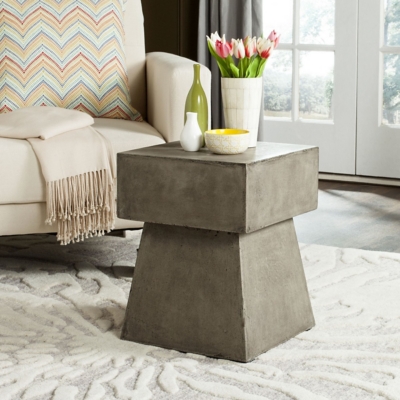 Safavieh Zen Indoor/Outdoor Mushroom Modern Concrete Accent Table, , large