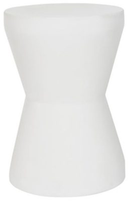Safavieh Torre Indoor/Outdoor Modern Concrete Accent Table, White, large
