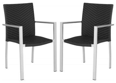 Cordova Indoor Outdoor Stacking Arm Chair Set Of 2 Ashley Furniture Homestore