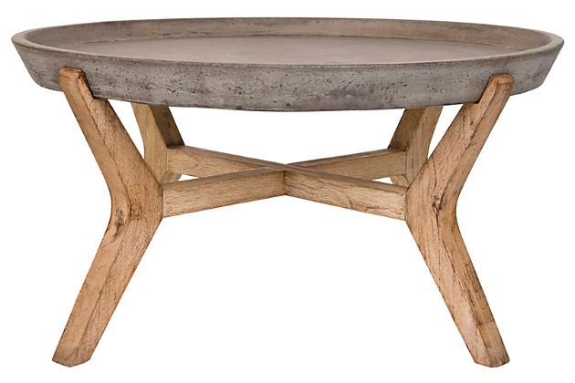 Ashley Furniture Home, Concrete And Wood Outdoor Coffee Table