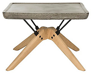 Safavieh Delartin Indoor/Outdoor Modern Concrete Coffee Table, , large
