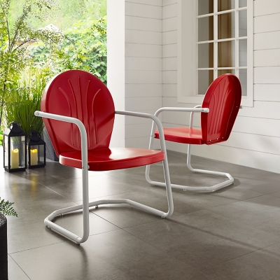 Crosley Griffith Chair, Bright Red, large