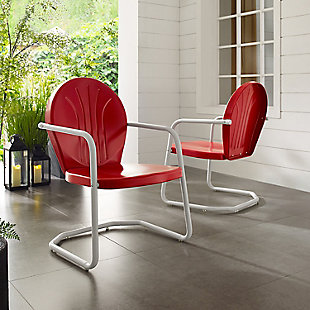 Crosley Griffith Chair, Bright Red, rollover