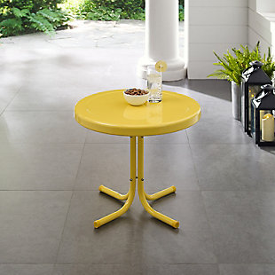 Crosley Griffith Side Table, Bright Yellow, rollover