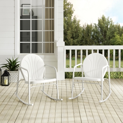Crosley Griffith 2-piece Rocking Chair Set, White, large