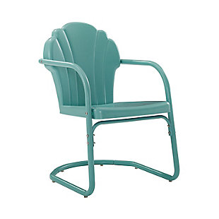 Crosley Tulip 2-piece Chair Set, Blue, large