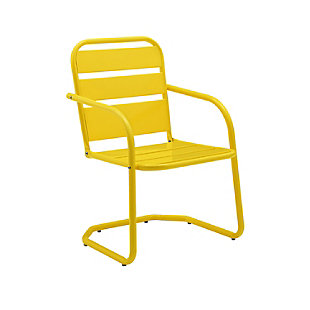 Crosley Brighton 2-piece Chair Set, Yellow, large