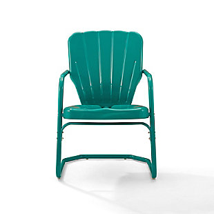 Crosley Ridgeland 2-piece Chair Set, Blue, large